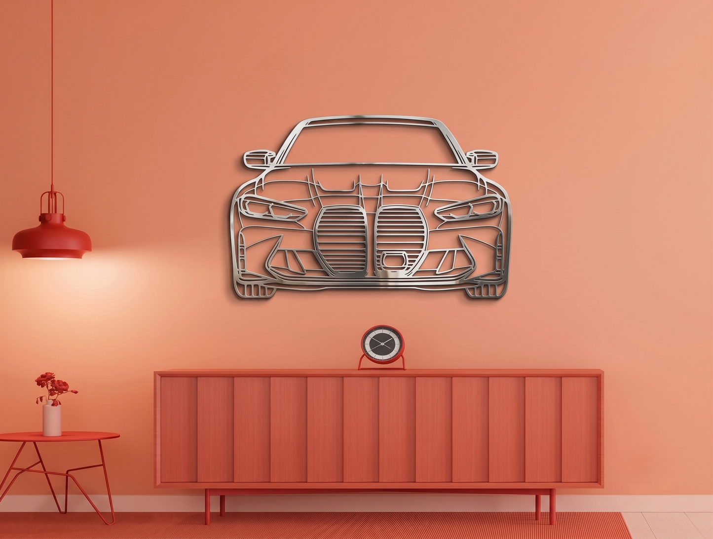 Sleek BMW M4 Metal Wall Art