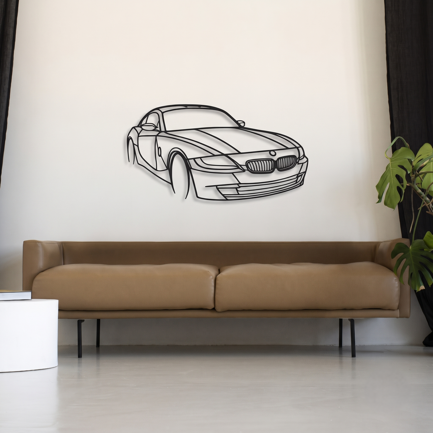 Sleek BMW Z4 Metal Wall Art