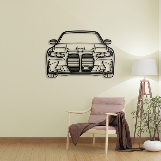 Sleek BMW M4 Metal Wall Art