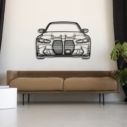 Sleek BMW M4 Metal Wall Art