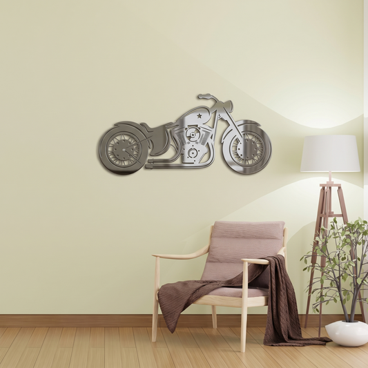 Sleek Harley-Davidson Cruiser Metal Wall Art