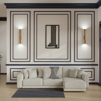 Vertical "Ya Allah" Metal Wall Art - Modern Islamic Calligraphy Home Decor